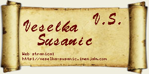Veselka Susanić vizit kartica
